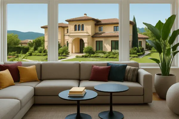 Wooden windows for home design
