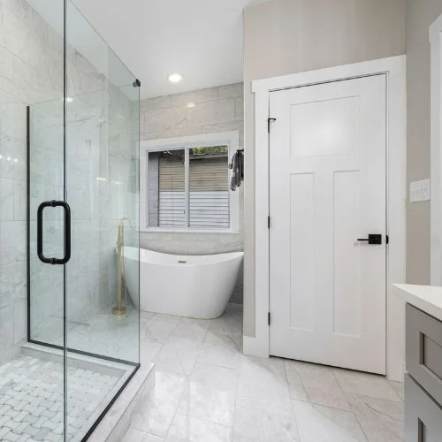 Small bathroom door design