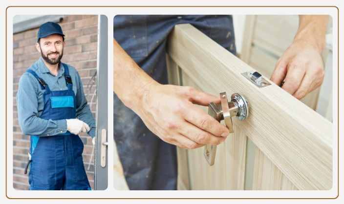 wooden door work by mm & sons UAE