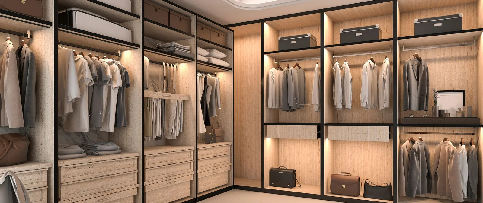 Wooden Wardrobe Design UAE