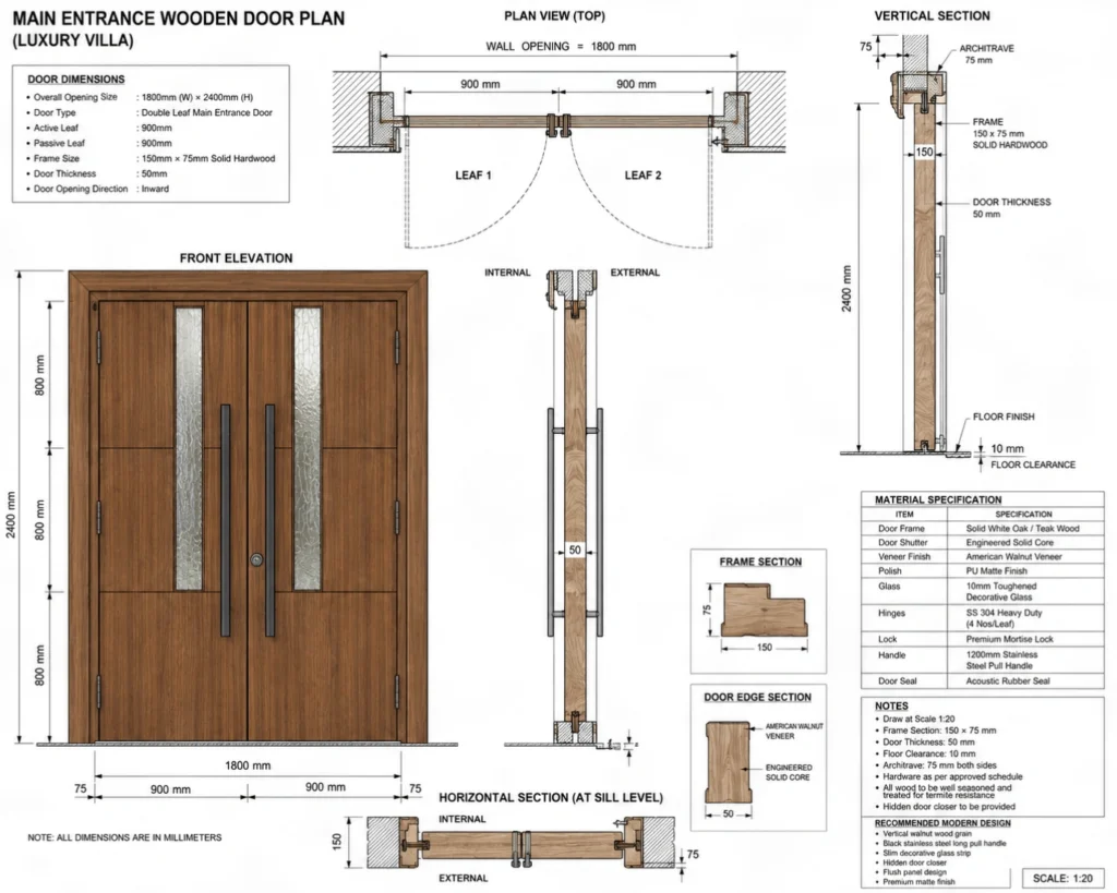 main door plan 2026